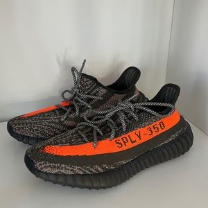 Adidas Yeezy Boost 350 V2 Carbon Beluga Grey Black‎ Orange